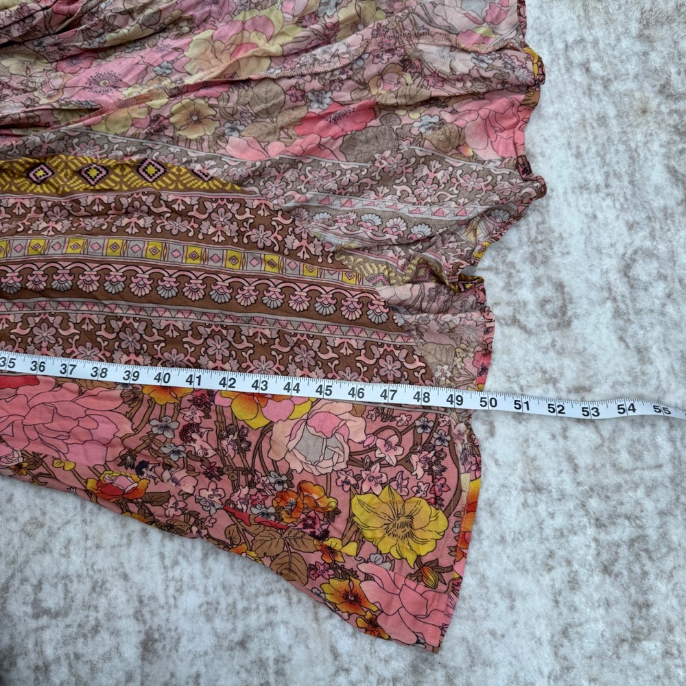 Aratta Silent Journey Floral Maxi Dress Size XS NWOT Boho Gypsy Hippie Whimsy - Picture 4 of 14